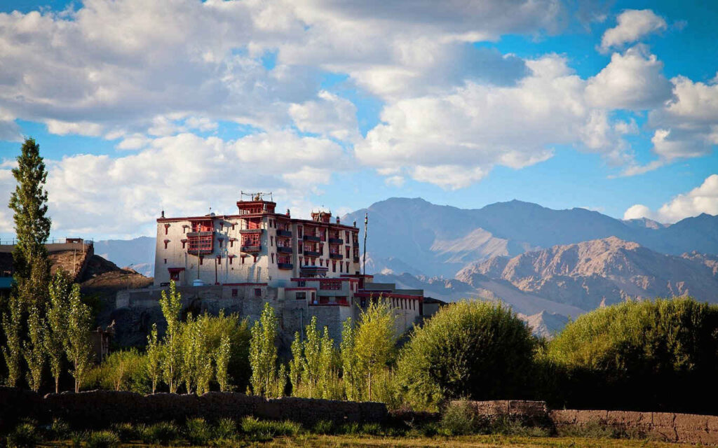 Stok Palace in Ladakh, the royal family’s private museum rooms hold centuries-old thangkas, ceremonial armour, manuscripts, and royal heirlooms displayed exactly where they have been kept for generations.