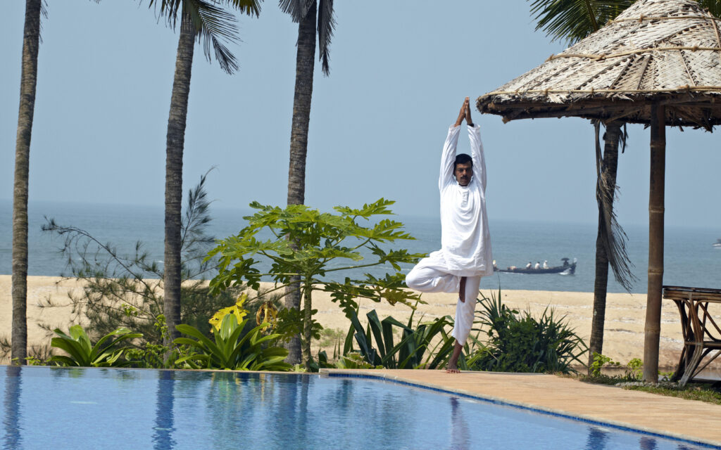 Neeleshwar Hermitage. Built in the style of a traditional Kerala fisherman's village