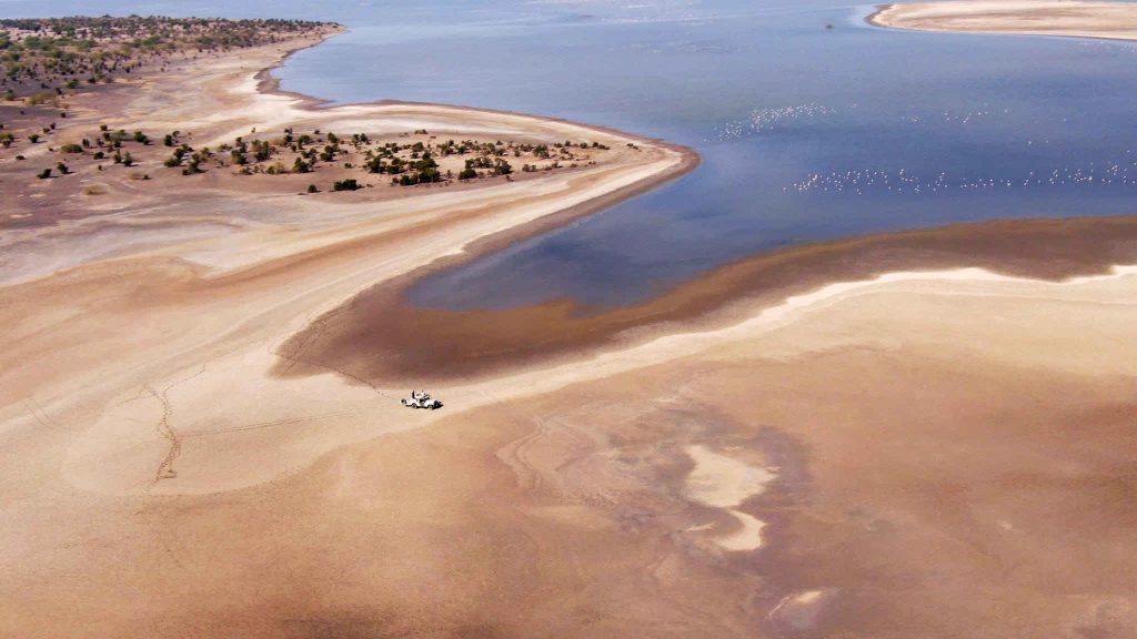 the Rann of Kutch stretches outward in a vast, mineral expanse.