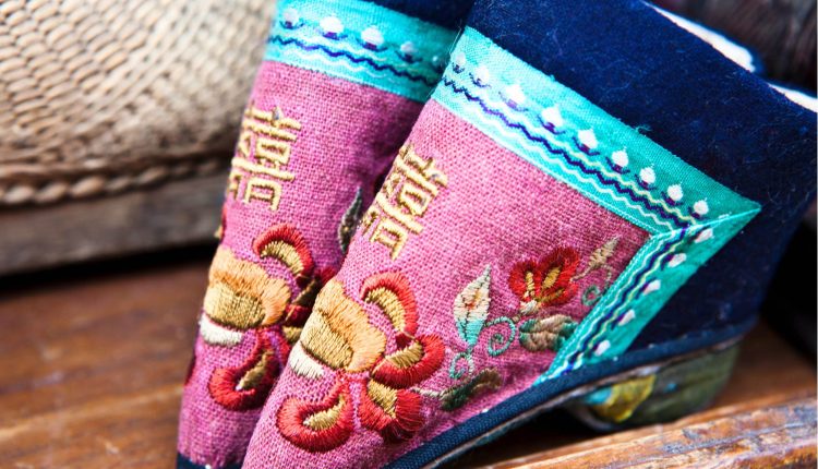 Foot binding or Lotus feet, ancient practice for noble female. Chinese ancient tradition where you can listen to the story from Secret Retreats.