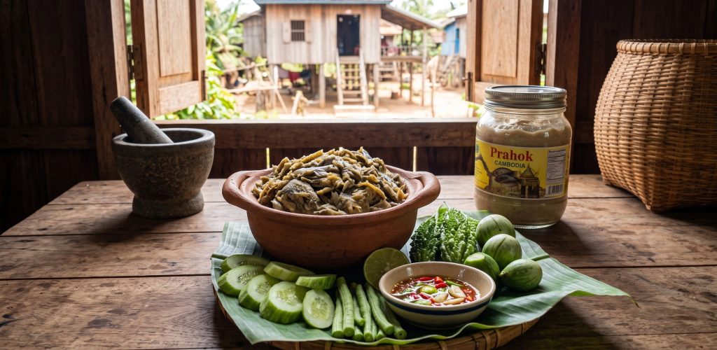 Prahok, a fermented fish paste that became one of the foundations of Cambodian cuisine.